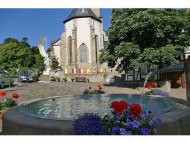 Fronleichnamsprozession durch die Straßen von Naumburg (Foto: Karl-Franz Thiede)